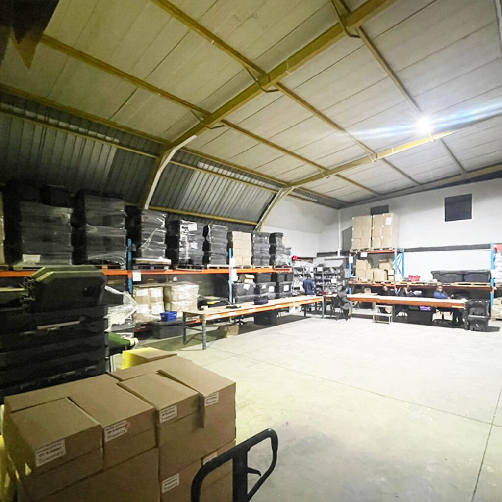 Stock room of supplies and products